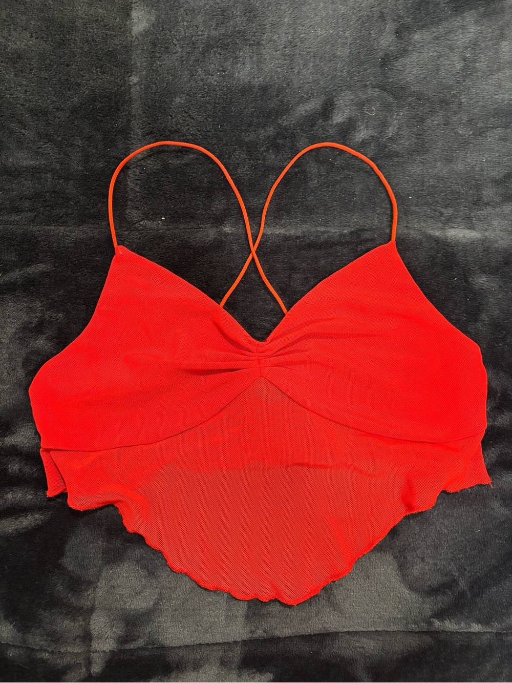 Garage Red Spaghetti-Strap Camisole